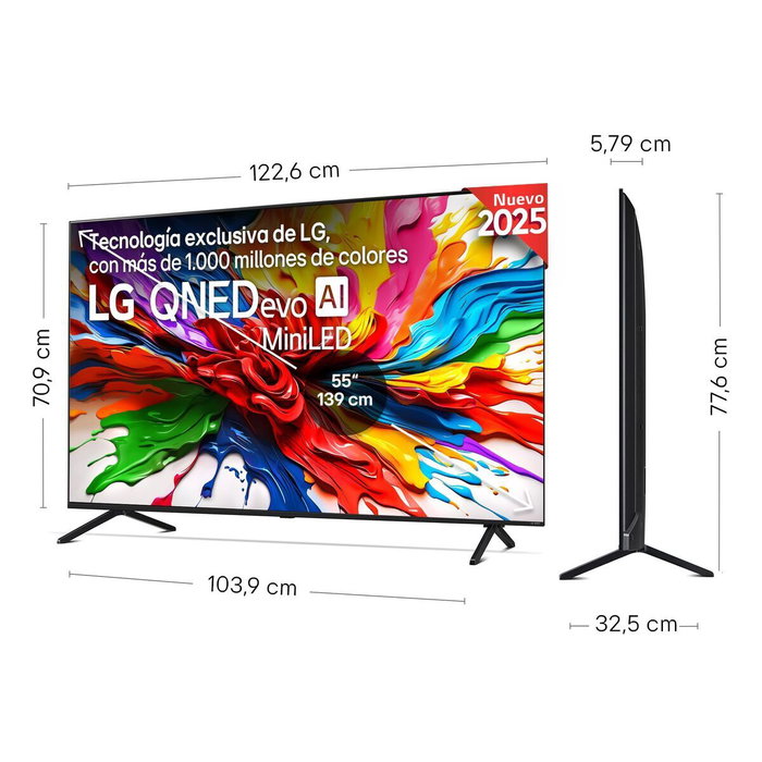 LG 55QNED92A6A Smart TV QNED evo MiniLED 55 pulgadas 4K Ultra HD LG 55QNED92A6A Smart TV QNED evo MiniLED 55 pulgadas 4K Ultra HD