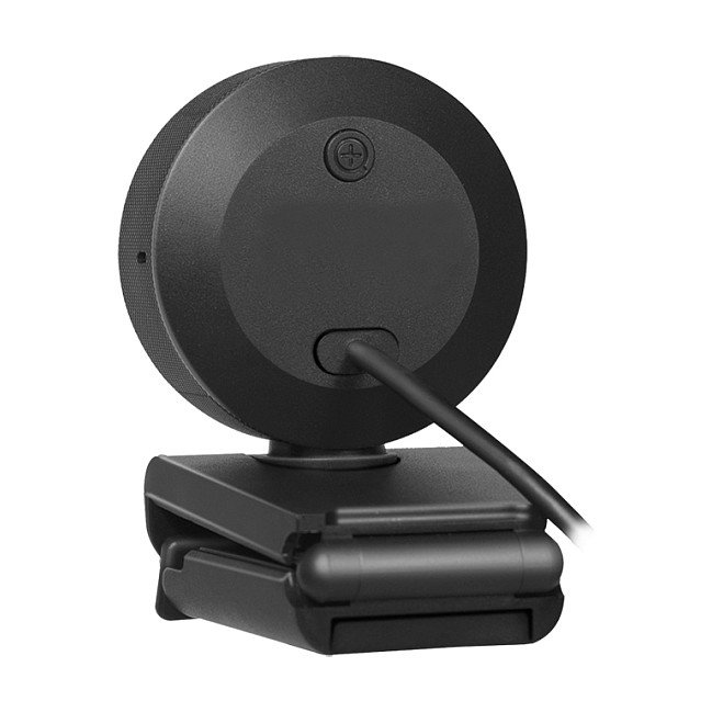 LogiLink Webcam FHD con campo de visión de 76°, doble micrófono, enfoque automático, anillo de luz y trípode