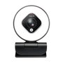 LogiLink Webcam FHD con campo de visión de 76°, doble micrófono, enfoque automático, anillo de luz y trípode