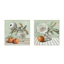 DKD Home Decor Cuadro Lienzo Verde Amarillo 83 x 83 x 4.5 cm (2 Unidades)