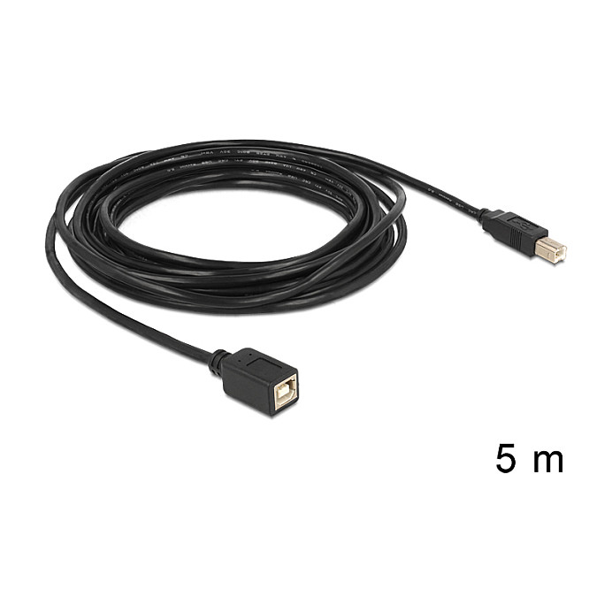 DeLOCK Cable de extensión USB 2.0 B Macho a Hembra 5m DeLOCK Cable de extensión USB 2.0 B Macho a Hembra 5m
