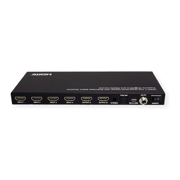 VALUE 14.99.3592 Matriz de conmutación AV HDMI 4x2 4K VALUE 14.99.3592 Matriz de conmutación AV HDMI 4x2 4K
