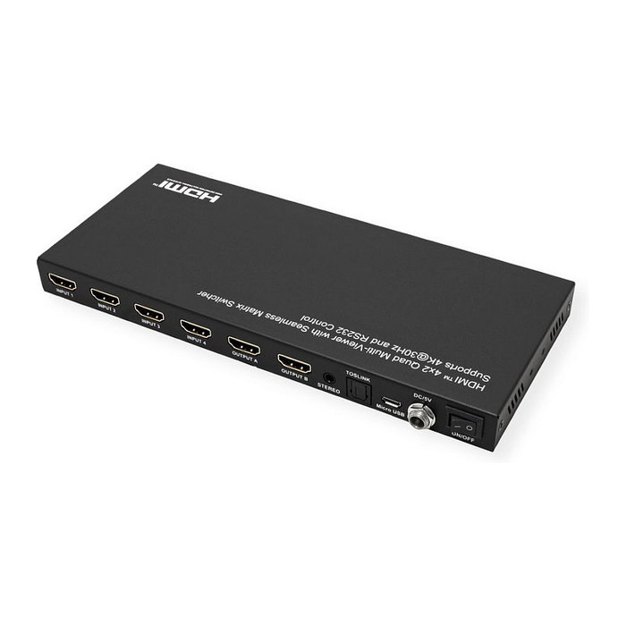 VALUE 14.99.3592 Matriz de conmutación AV HDMI 4x2 4K VALUE 14.99.3592 Matriz de conmutación AV HDMI 4x2 4K