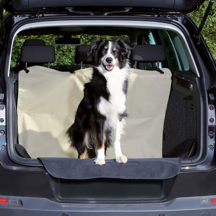 Funda Protectora de Coche para Mascotas Trixie Negro Beige 180 x 130 cm Funda Protectora de Coche para Mascotas Trixie Negro Beige 180 x 130 cm