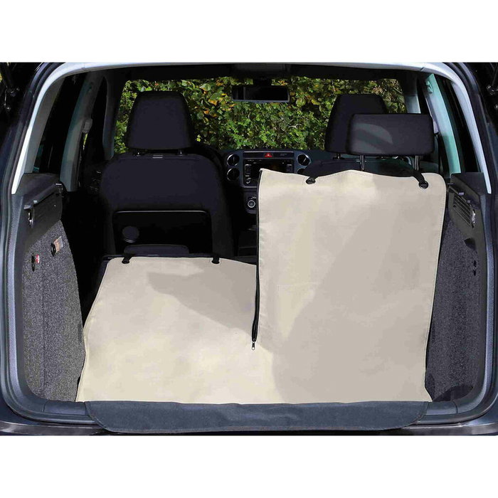 Funda Protectora de Coche para Mascotas Trixie Negro Beige 180 x 130 cm