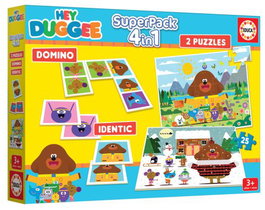 EDUCA BORRAS Superpack Hey Duggee 4 en 1 Multipuzzles