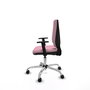 PIQUERAS Y CRESPO Silla de oficina Elche Rosa con Brazos 1D
