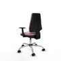 PIQUERAS Y CRESPO Silla de oficina Elche Rosa con Brazos 1D