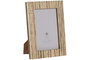 DKD Home Decor Marco de Fotos 10x15 Mango y Cristal con Rayas