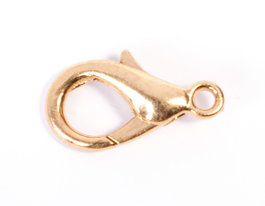 Innspiro Cierre metálico de mosquetón dorado 4,5x18,0mm, 24u.