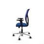 PIQUERAS Y CRESPO Silla de oficina Motilla Azul con mecanismo Sincro/Traslack