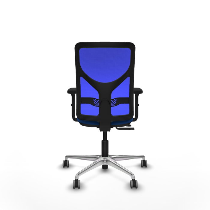 PIQUERAS Y CRESPO Silla de oficina Motilla Azul con mecanismo Sincro/Traslack
