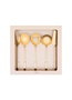 Hermia CKB0255 Juego de Servicio de Cocina 5 Piezas Acero Inoxidable Acabado Dorado