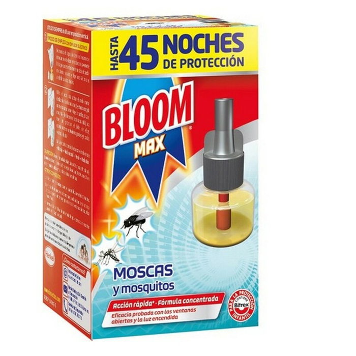 Bloom Max Moscas & Mosquitos recambio eléctrico líquido 18 ml Bloom Max Moscas & Mosquitos recambio eléctrico líquido 18 ml