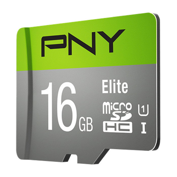 PNY Tarjeta MicroSDHC Elite de 16GB Clase 10 UHS-I 85MB/s con Adaptador
