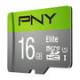 PNY Tarjeta MicroSDHC Elite de 16GB Clase 10 UHS-I 85MB/s con Adaptador