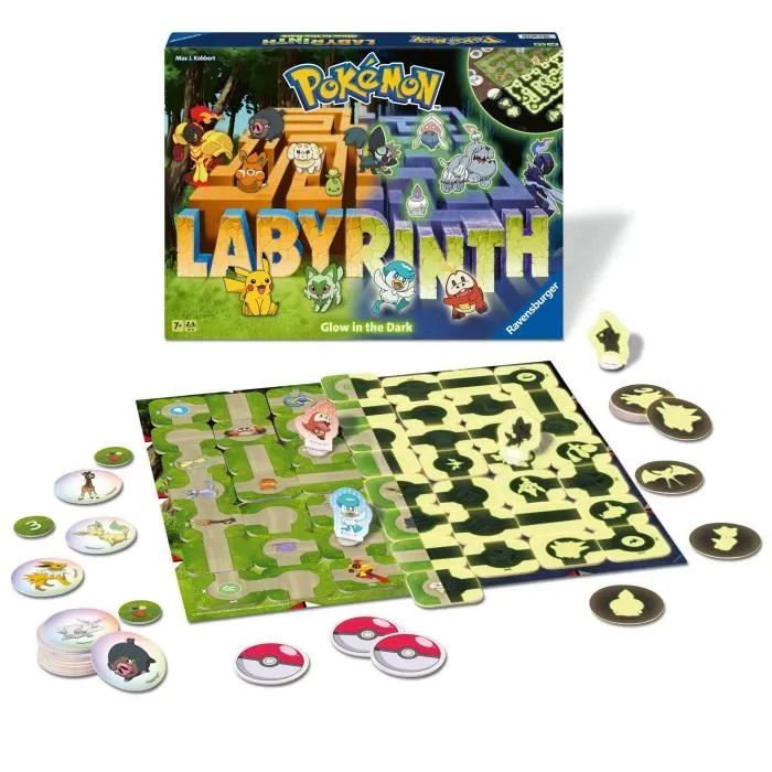 Ravensburger Juego de mesa clásico Laberinto Pokémon Juego de mesa para infantil y familiar a partir de 7 años 22705