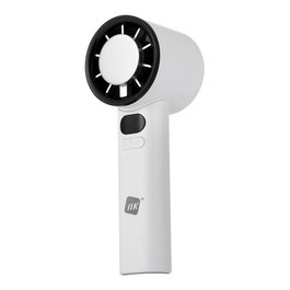 NK Ventilador de mano recargable con enfriador y almohadilla de refrigeración semiconductor, ABS, 3000 mAh, blanco