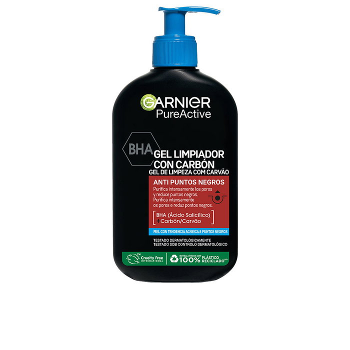 Garnier Pure Active Limpiador con Carbón Anti-Puntos Negros Gel 250 ml Garnier Pure Active Limpiador con Carbón Anti-Puntos Negros Gel 250 ml