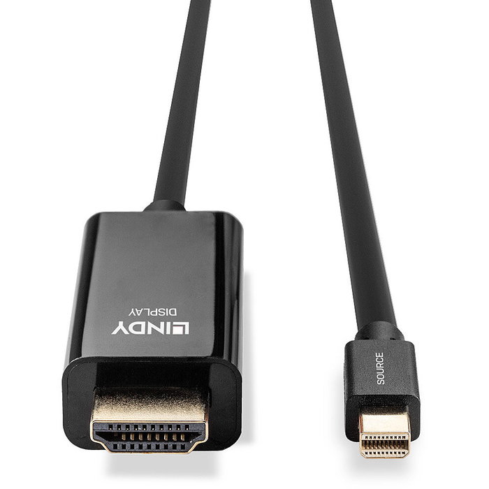 Lindy Cable Mini DisplayPort a HDMI 1m Negro 4K30