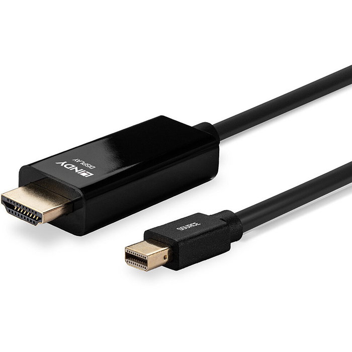 Lindy Cable Mini DisplayPort a HDMI 1m Negro 4K30