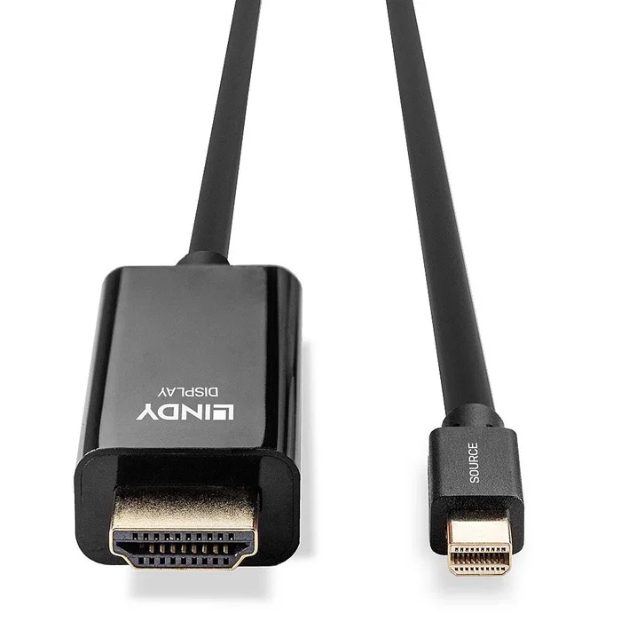 Lindy Cable Mini DisplayPort a HDMI 1m 4K UHD Negro