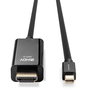 Lindy Cable Mini DisplayPort a HDMI 1m 10.2G, Soporta 4K UHD 3840x2160@30Hz y Audio sin comprimir