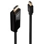 Lindy Cable Mini DisplayPort a HDMI 1m 10.2G, Soporta 4K UHD 3840x2160@30Hz y Audio sin comprimir