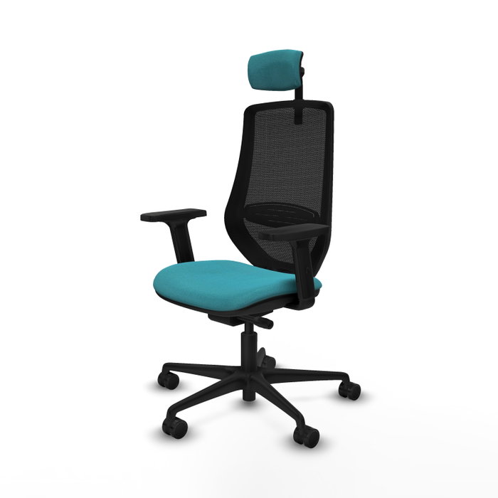 PIQUERAS Y CRESPO Silla de oficina Mardos Turquesa y Negro PIQUERAS Y CRESPO Silla de oficina Mardos Turquesa y Negro