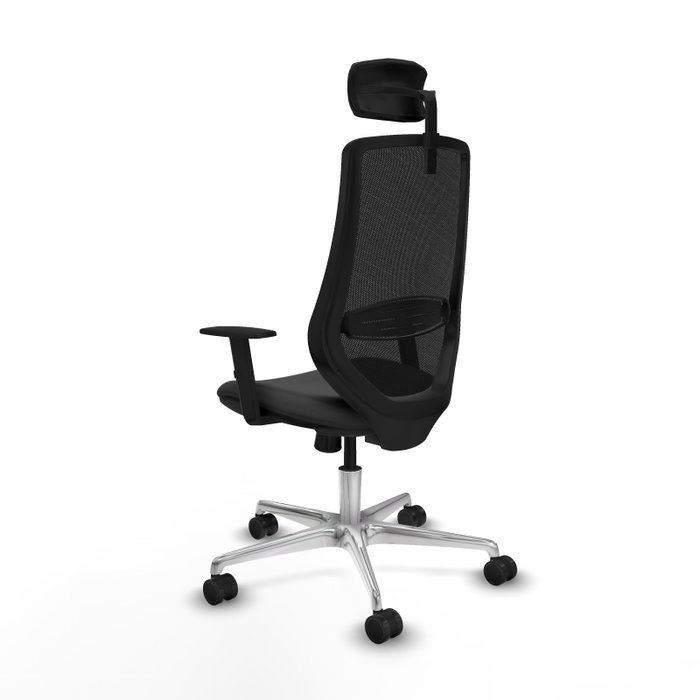 PIQUERAS Y CRESPO Silla de oficina Mardos con mecanismo Sincro, Gris oscuro y Negro