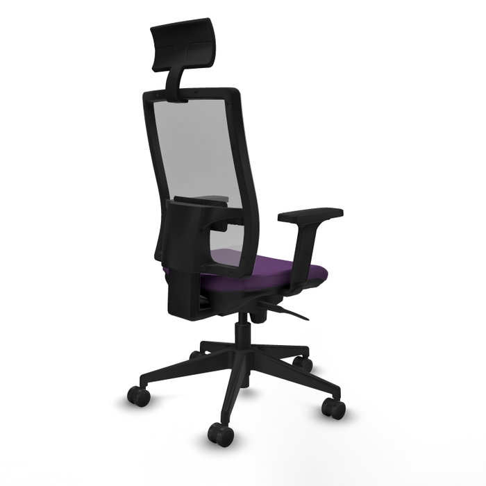 PIQUERAS Y CRESPO Silla de oficina Horna con mecanismo Sincro, Morado y Gris PIQUERAS Y CRESPO Silla de oficina Horna con mecanismo Sincro, Morado y Gris