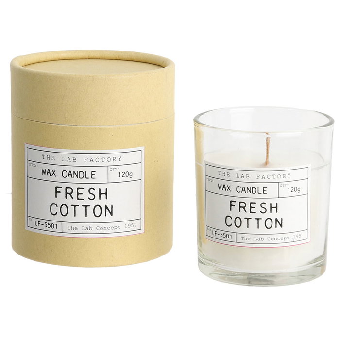 Home Deco Factory Vela Cera 120G Apothicaire Vaso Cristal Mecha Madera Aromas Variados