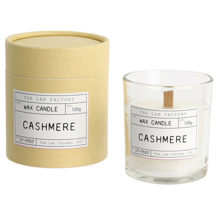 Home Deco Factory Vela Cera 120G Apothicaire Vaso Cristal Mecha Madera Aromas Variados