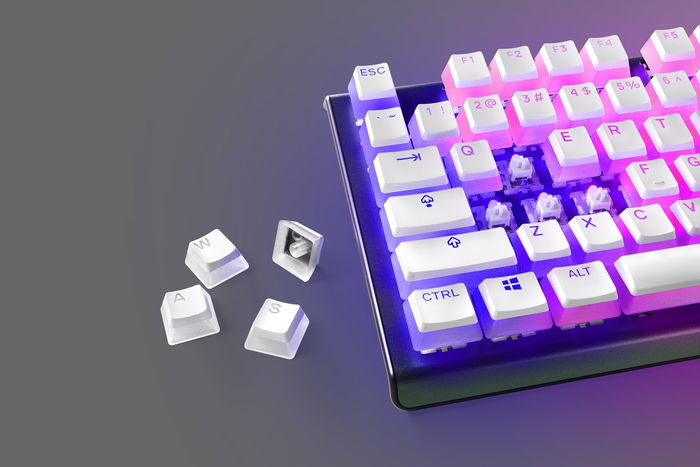 Steelseries PrismCAPS Tecla PBT Negra Ingles de EE. UU. para Teclado Apex Pro/7/5/M750 (60200)