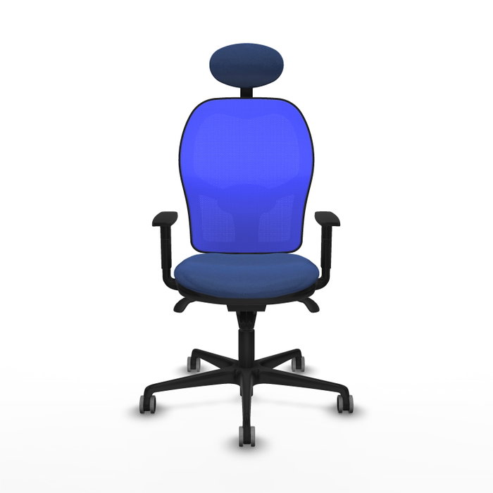 PIQUERAS Y CRESPO Silla de oficina Jorquera Mecanismo Sincro Azul marino y Azul