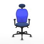 PIQUERAS Y CRESPO Silla de oficina Jorquera Mecanismo Sincro Azul marino y Azul
