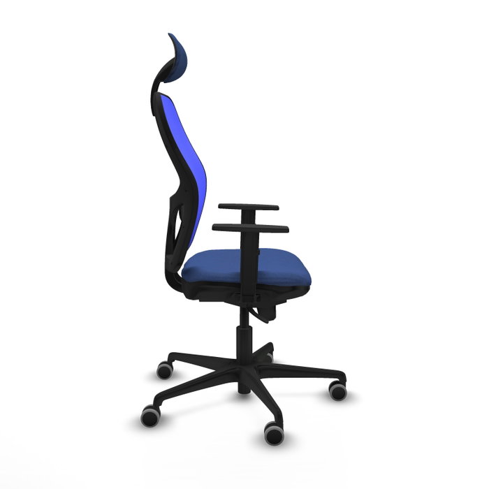 PIQUERAS Y CRESPO Silla de oficina Jorquera Mecanismo Sincro Azul marino y Azul