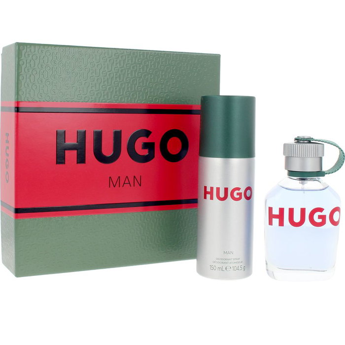 Hugo Boss-Hugo Man Eau de Toilette 75 ml + Desodorante 150 ml, Estuche Regalo Hombre 2 pz