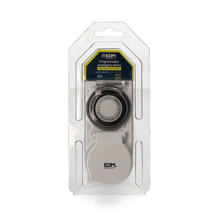 Edm Programador diario analógico IP44 230V 16A