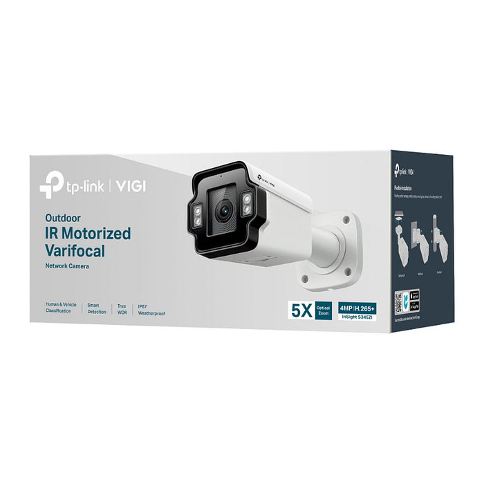 TP-Link VIGI Insight S345ZI Cámara de red bala varifocal motorizada 4 MP TP-Link VIGI Insight S345ZI Cámara de red bala varifocal motorizada 4 MP