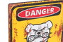 DKD Home Decor Decoración de pared metal 20x1x25 Danger surtido de 2