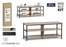 Inde Mueble Auxiliar 3 Niveles 110x40x45 cm Moblekit