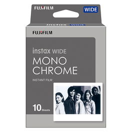 FUJIFILM Instax Wide Película Monocromo, 16564101, 10 unidades, Blanco y Negro, 108 x 86 mm