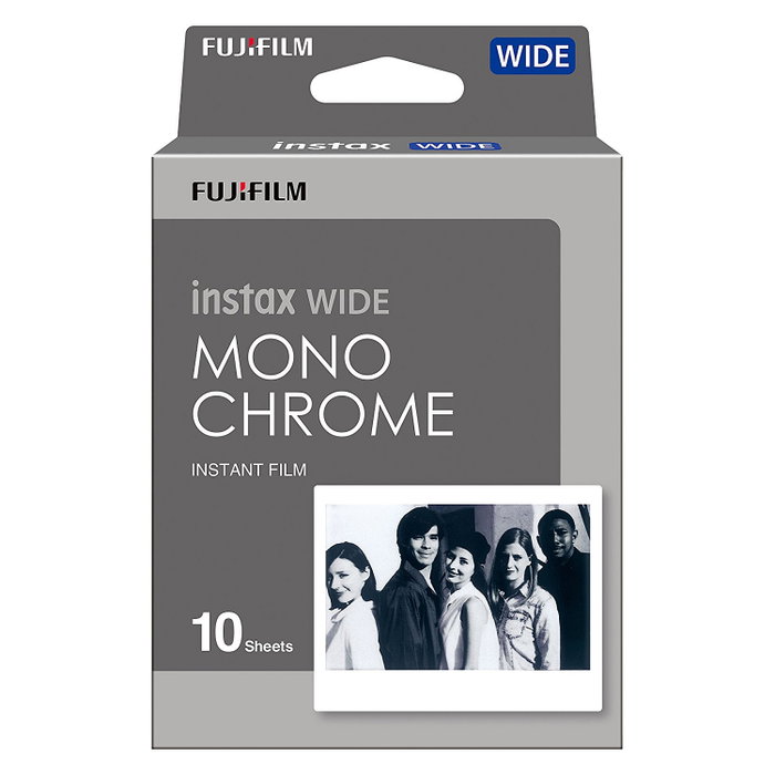 Fujifilm Instax Wide Film Monochrome, 10 unidades