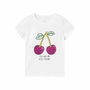 Camiseta de Manga Corta Infantil Name It Nmfvibeke Capsl Blanco