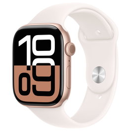 Apple Watch Series 10 GPS + Cellular 46mm Caja de Aluminio Oro Rosa con Correa Sport Light Blush Talla M/L - Reloj Inteligente