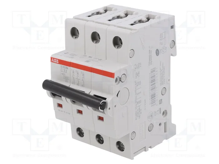 ABB S203M-C32 Interruptor magnetotérmico miniatura Tipo C 10000 A ABB S203M-C32 Interruptor magnetotérmico miniatura Tipo C 10000 A