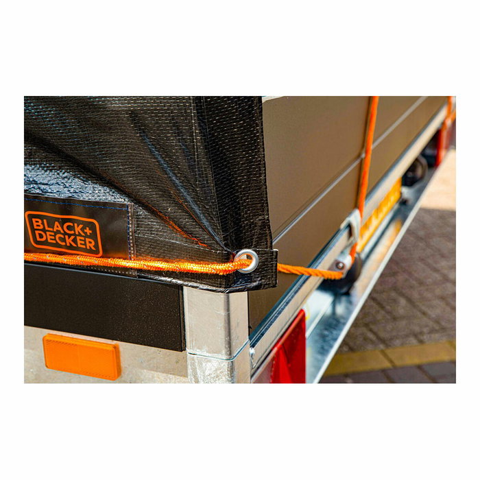 Black+Decker Lona para remolque negra 1,6x2,5m Black+Decker Lona para remolque negra 1,6x2,5m