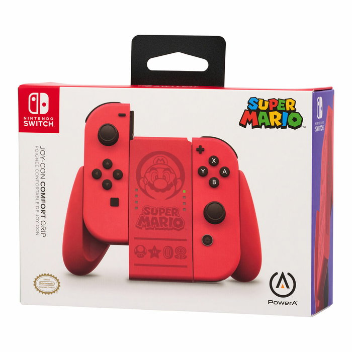 Power A Agarre Joy-Con Confort Super Mario Rojo NSAC0058-02 para Nintendo Switch