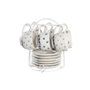 DKD Home Decor Set de Café Stella Maris de 6 Piezas, Azul y Blanco